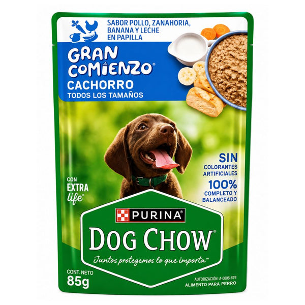 Alimento Húmedo Para Perro Cachorro Dog Chow Pollo 85 gr
