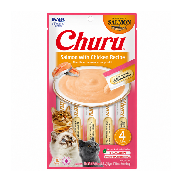 Churu Snack Gatos Salmon y Pollo  56gr