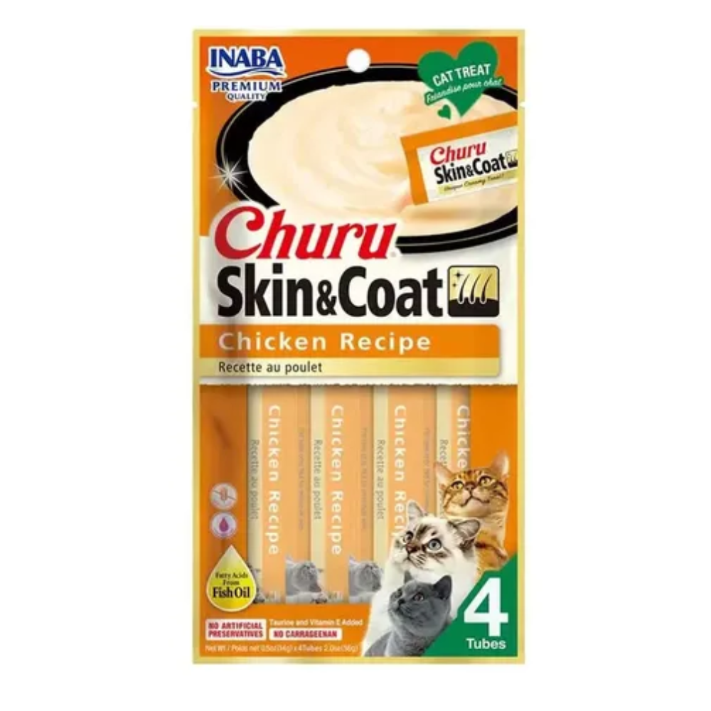 Churu Snack Gatos Skin Coat Pollo  56gr