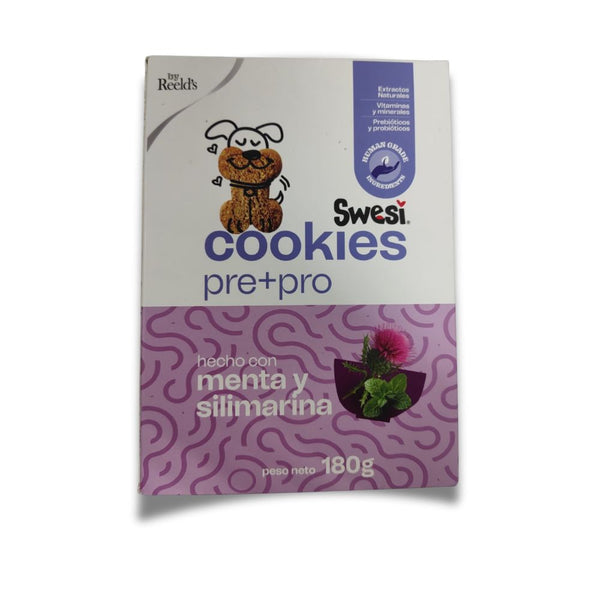 Galletas Para Perro Cookier Pre+Pro Menta y Silimarina 180 Gr