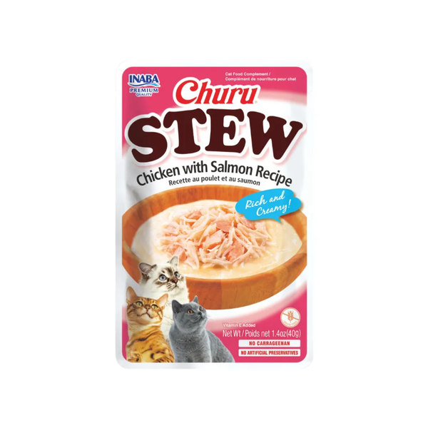 Churu Snack Stew Gato Pollo y Salmon 40 g