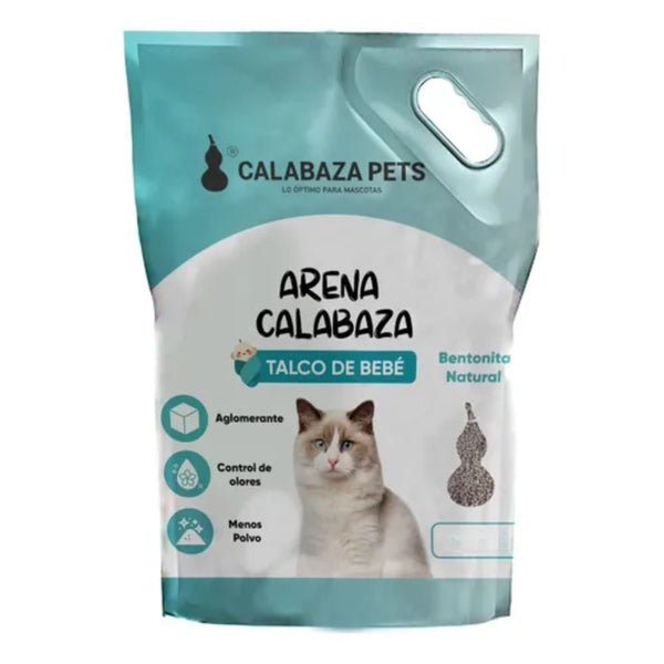 Arena Para Gatos Calabaza Pets Aroma Talco De Bebe 25kg