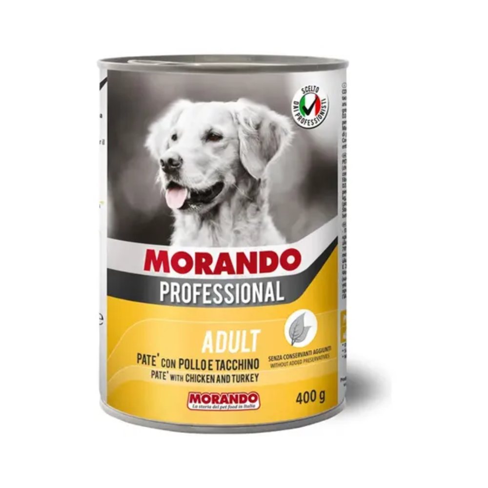 Alimento Humedo para Perro Morando Pate Pollo y Pavo 400 Gr