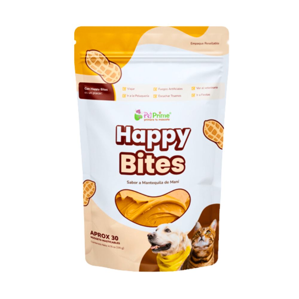Nutraceútico Para Perros Happy Bites  30 Nuggets