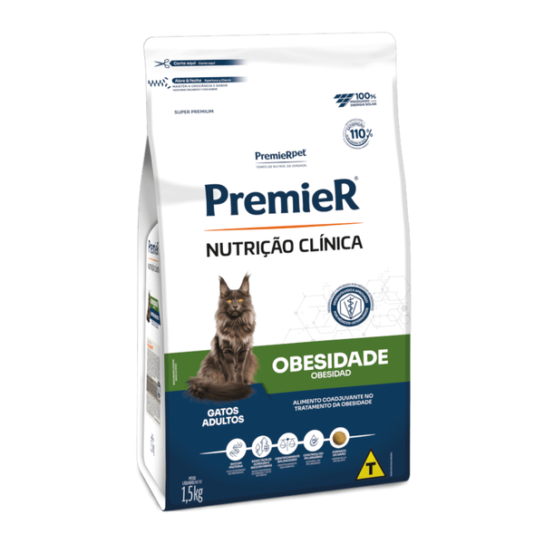 Alimento para Gatos Premier Nutricion Clinica Adultos Obesidad 1.5 kg