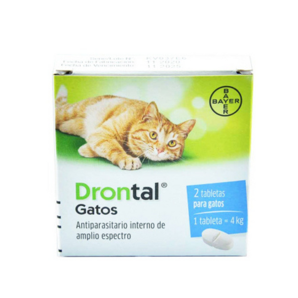 Desparasitante para gatos Drontal 2 Tabletas