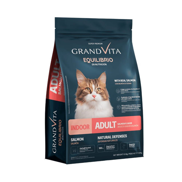 Alimento Para Gatos Grand Vita Equilibrio Adulto Salmon 1.5kg