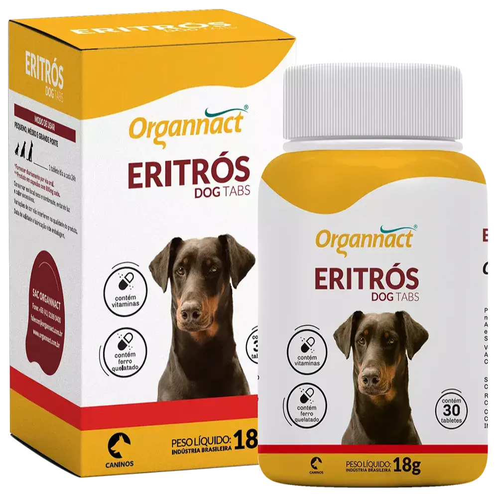 Complemento vitamínico Eritros Dog 30 Tabletas (18 Gr)
