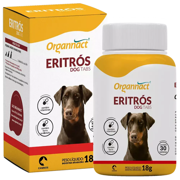 Complemento vitamínico Eritros Dog 30 Tabletas (18 Gr)