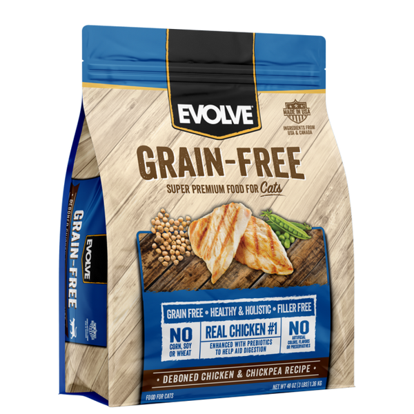 Alimento para gatos Evolve Grain Free pollo 1.3kg