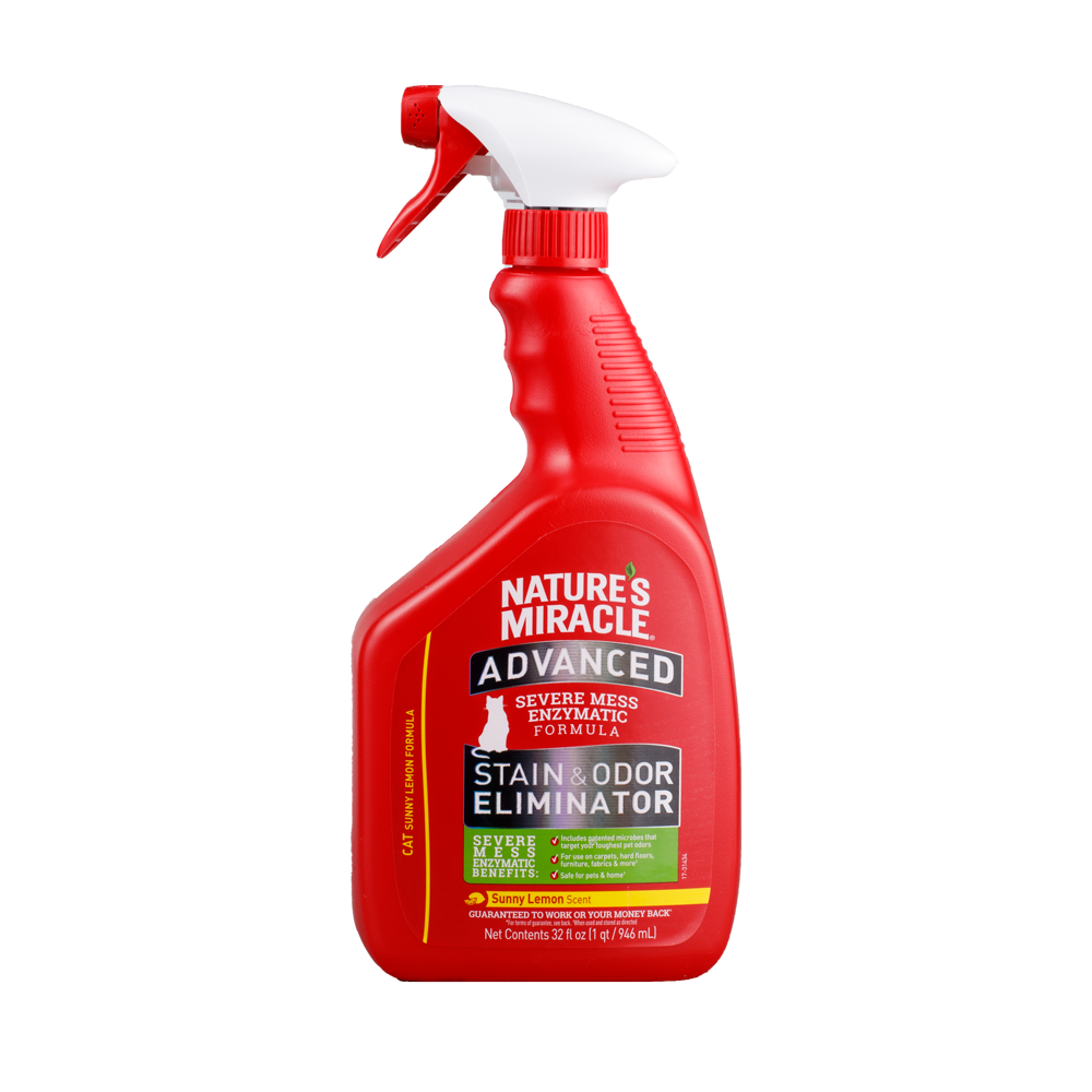 Eliminador De Manchas Y Olores Avanzado Gato Nature Miracle 32 Onz