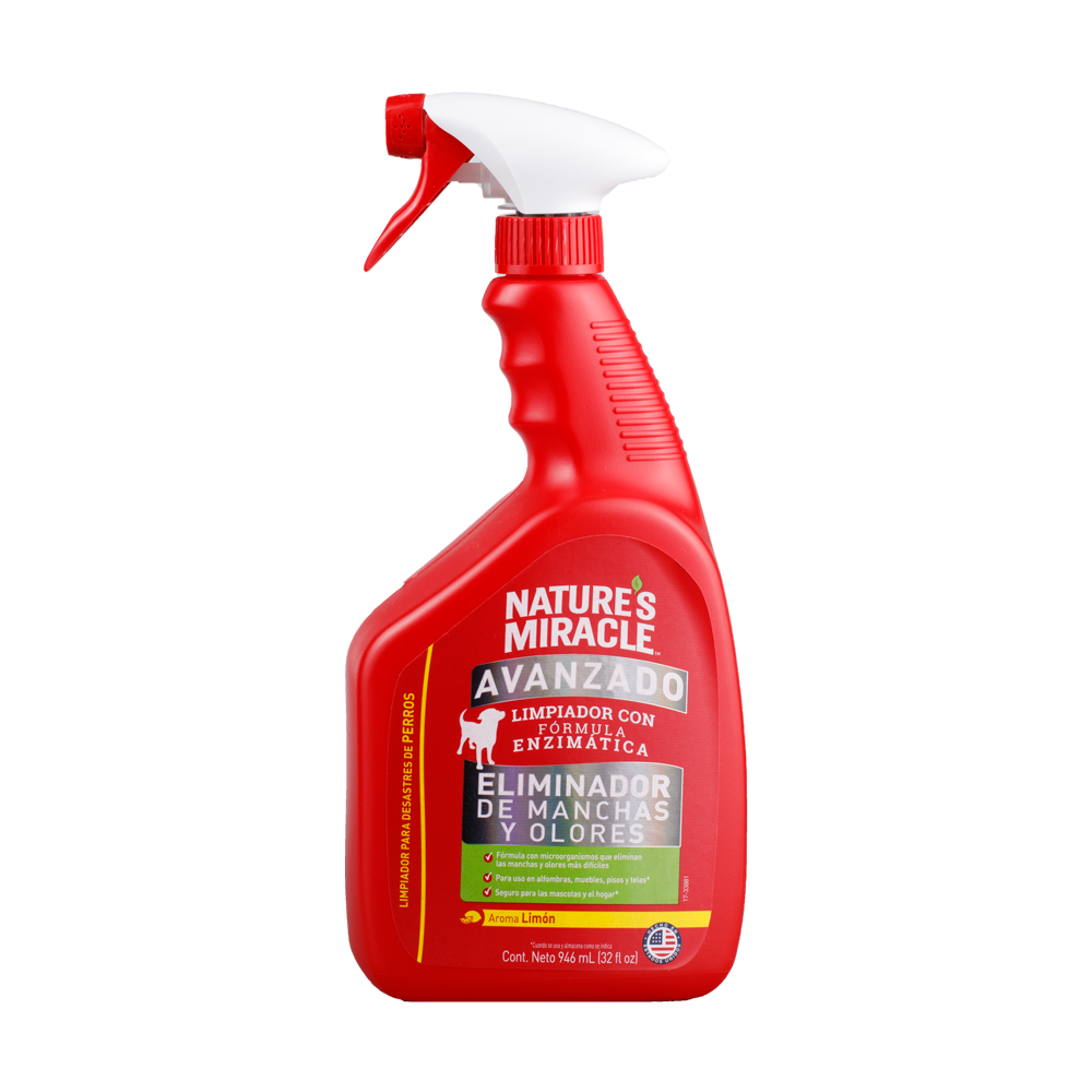 Spray Eliminador de Manchas y olores Nature Miracle Limón 32oz