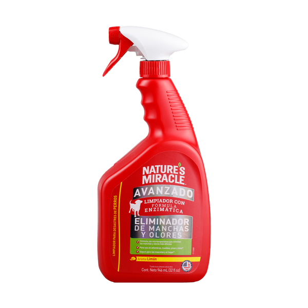 Spray Eliminador de Manchas y olores Nature Miracle Limón 32oz
