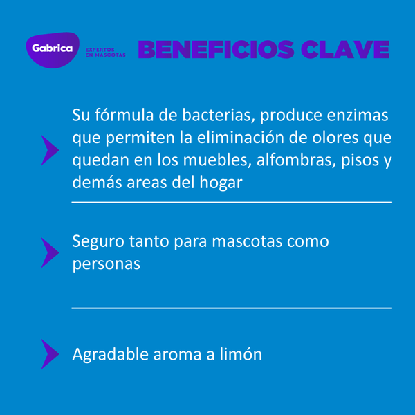 Spray Eliminador de Manchas y olores Nature Miracle Limón 32oz