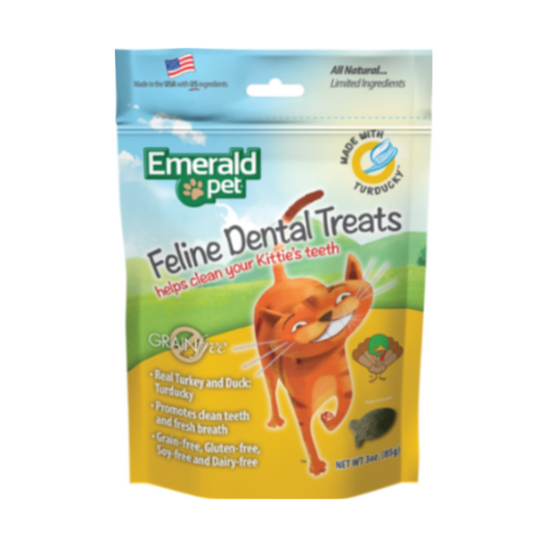 Emerald Cat Snack dental PavoPato85gr