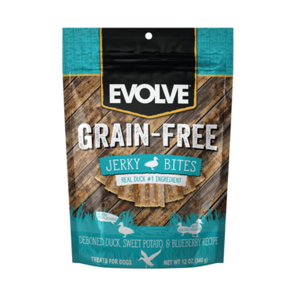 Evolve Dog Snack Grain Free Jerky Pato 340gr