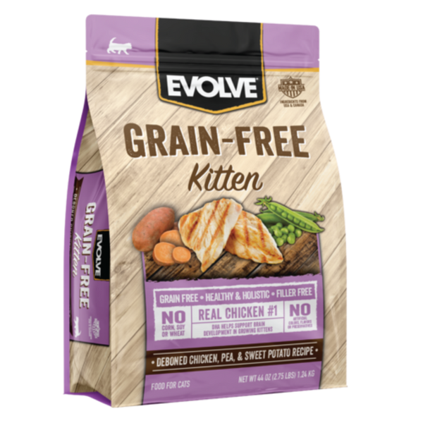 Comida para gatitos Evolve Grain Free Kitten 1.2kg
