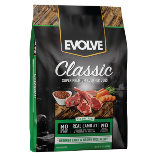 Comida para perros Evolve Dog Classic Cordero