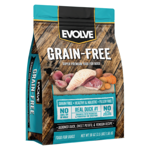 Comida para perros Evolve Dog Grain Free Pato