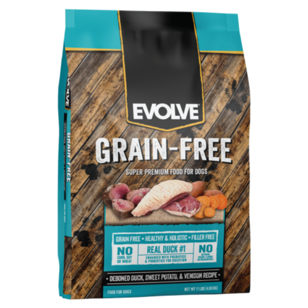 Comida para perros Evolve Dog Grain Free Pato
