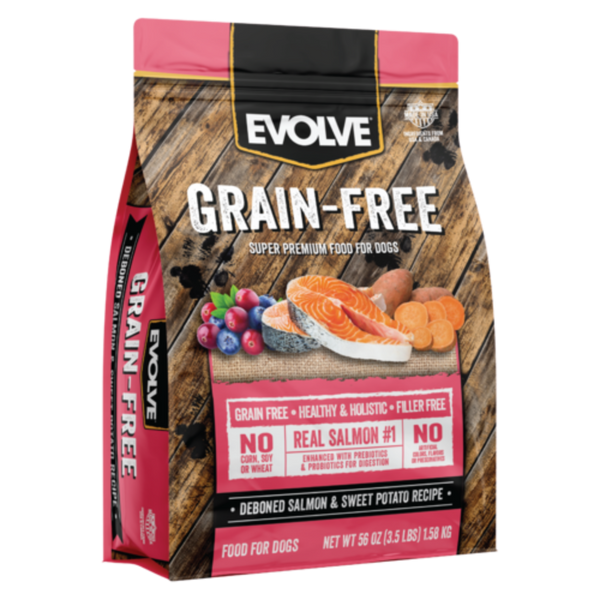 Comida para perros Evolve Dog Grain Free Salmón