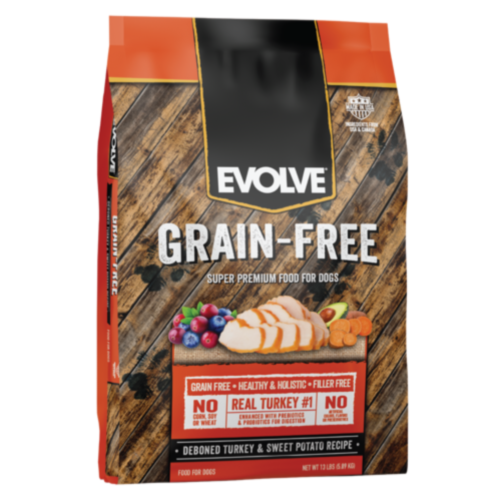 Comida para perros Evolve Dog Grain Free Pavo