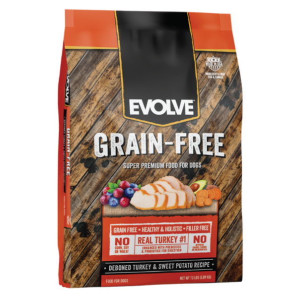 Comida para perros Evolve Dog Grain Free Pavo