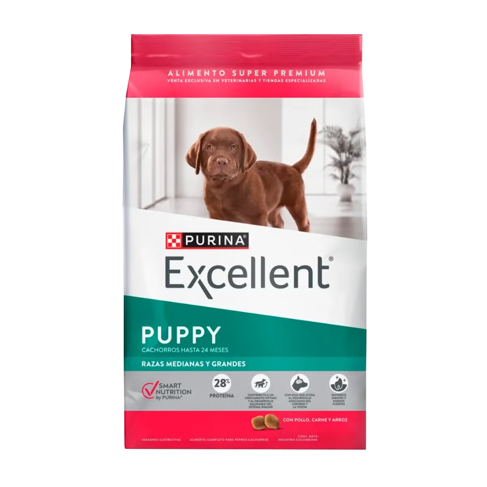 Comida para perros Purina Excellent Cachorro Razas medianas y grandes
