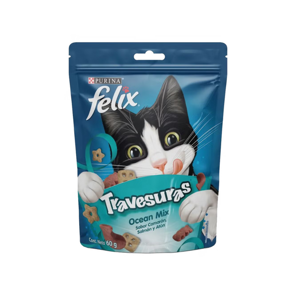 Galleta para gatos Felix Travesuras Ocean Mix 60 Gr