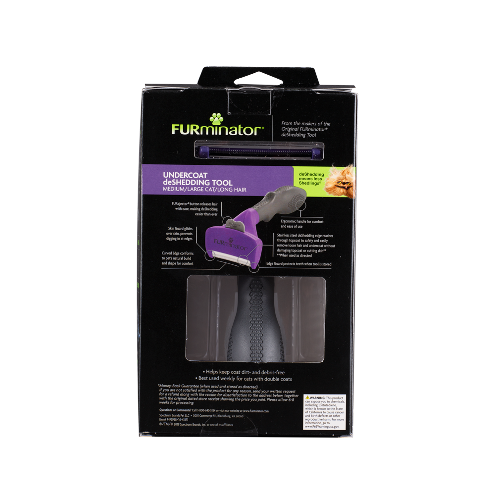 Furminator Desalanador Gato Grande Pelo Largo