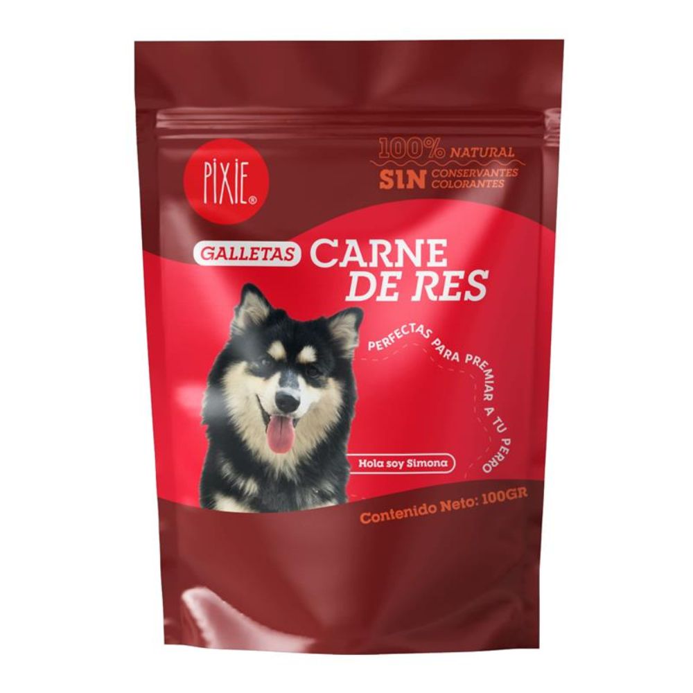 Snack De Entrenamiento  Para Perro Pixie Carne De Res 100gr
