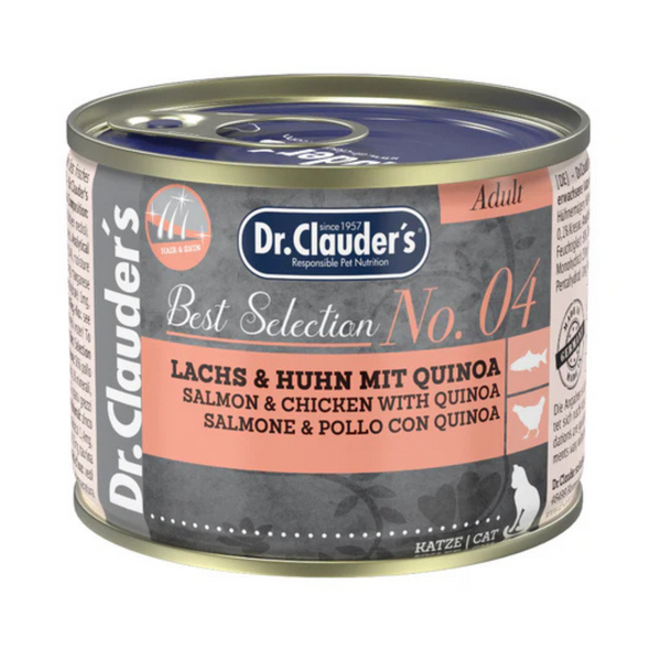 Alimento húmedo para gatos Dr. Clauder's pollo y salmón 200gr
