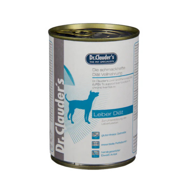 Alimento húmedo para perros Dr Clauder's Cuidado Higado Leber Diet 400gr
