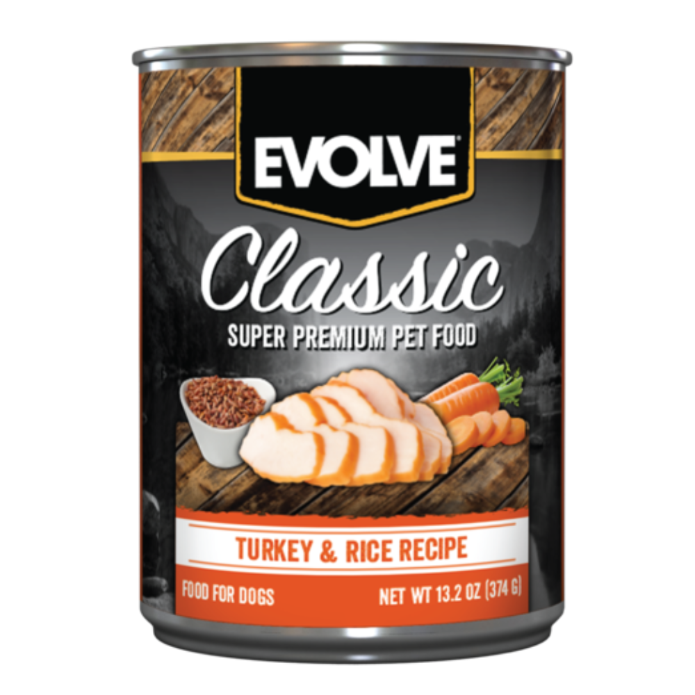 Alimento húmedo para perros Evolve Classic Pavo 374gr