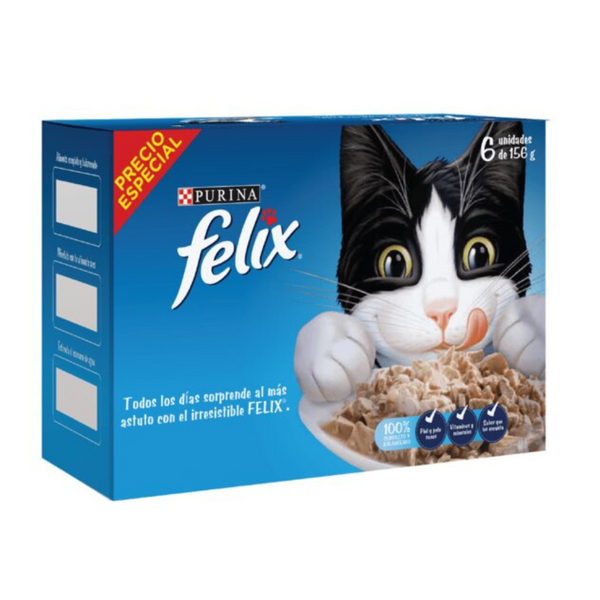 Alimento húmedo Felix gatos Pague 5 Lleve 6 Latas