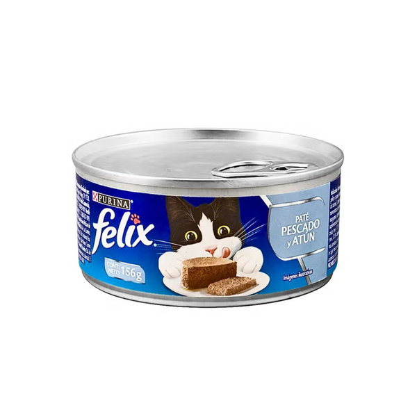 Alimento húmedo para gatos Felix Pate Pescado y Atún 156gr