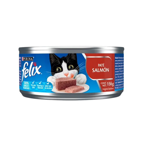 Alimento húmedo para gatos Felix Pate Salmón 156gr