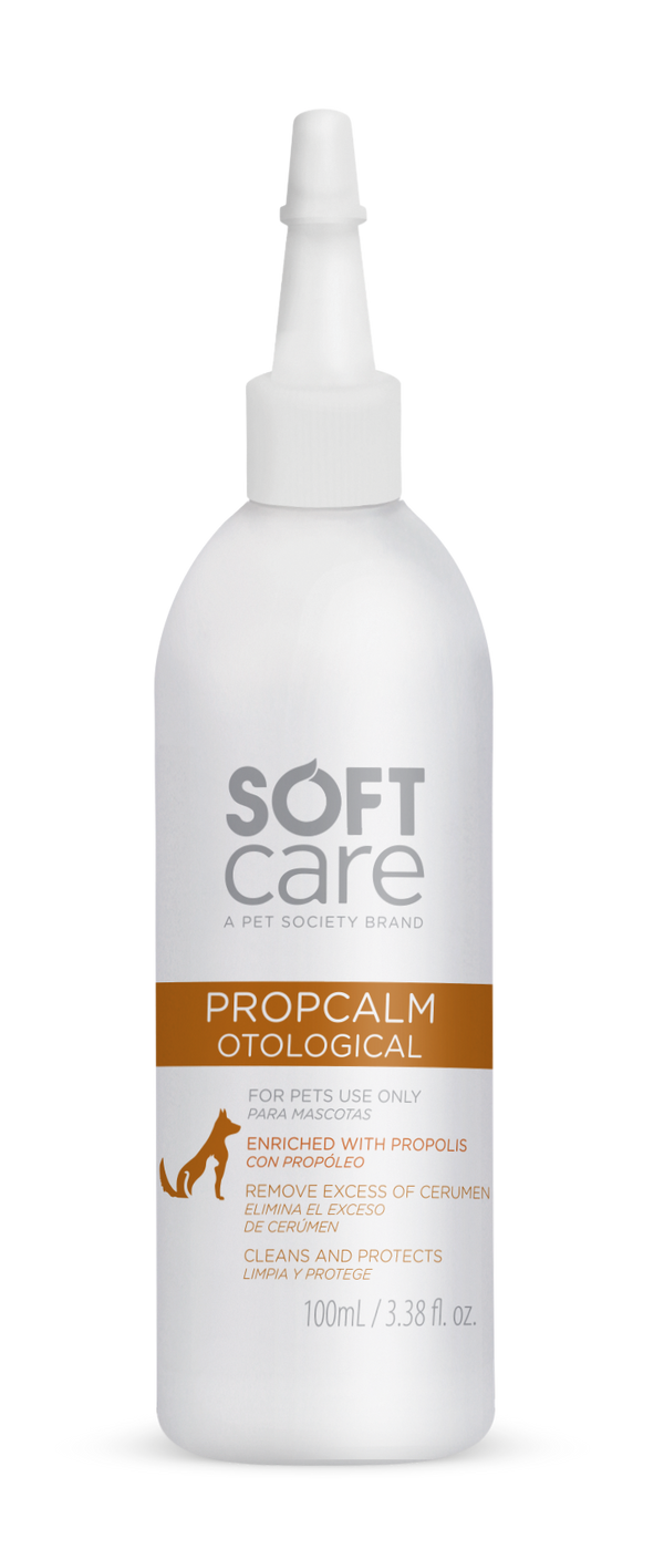 Limpiador de Oidos para Perros y Gatos Soft Care Propcalm otologico 100 ml