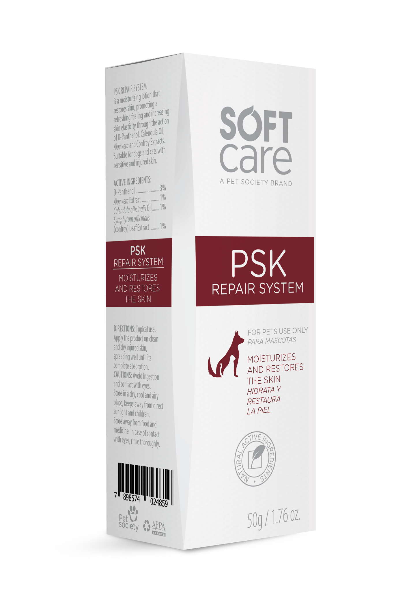 Loción Cicatrizante para Perros y Gatos Soft Care PSK Repair System