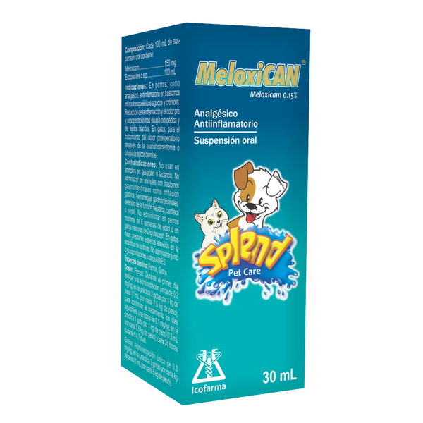 Antiinflamatorio y analgésico Meloxican Splend 10 ML