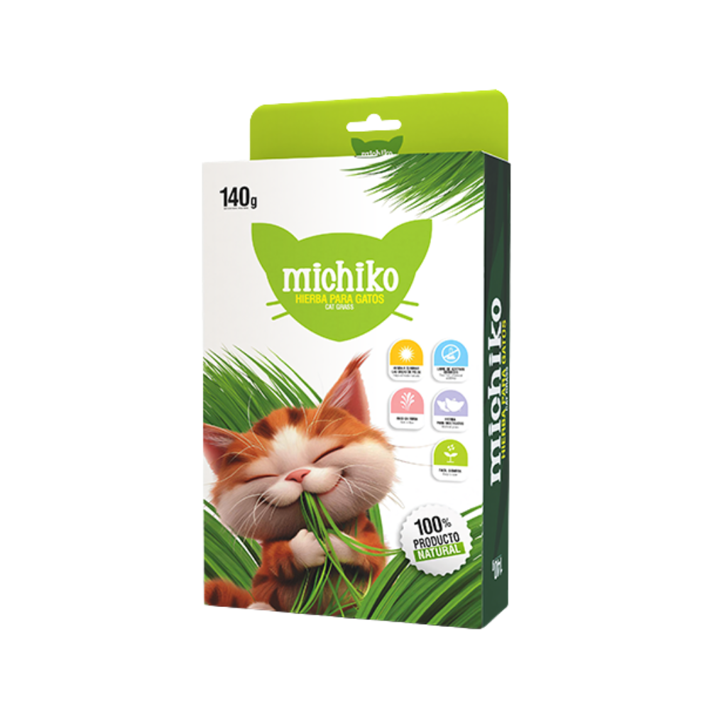 Hierba para gatos Michiko x 140g