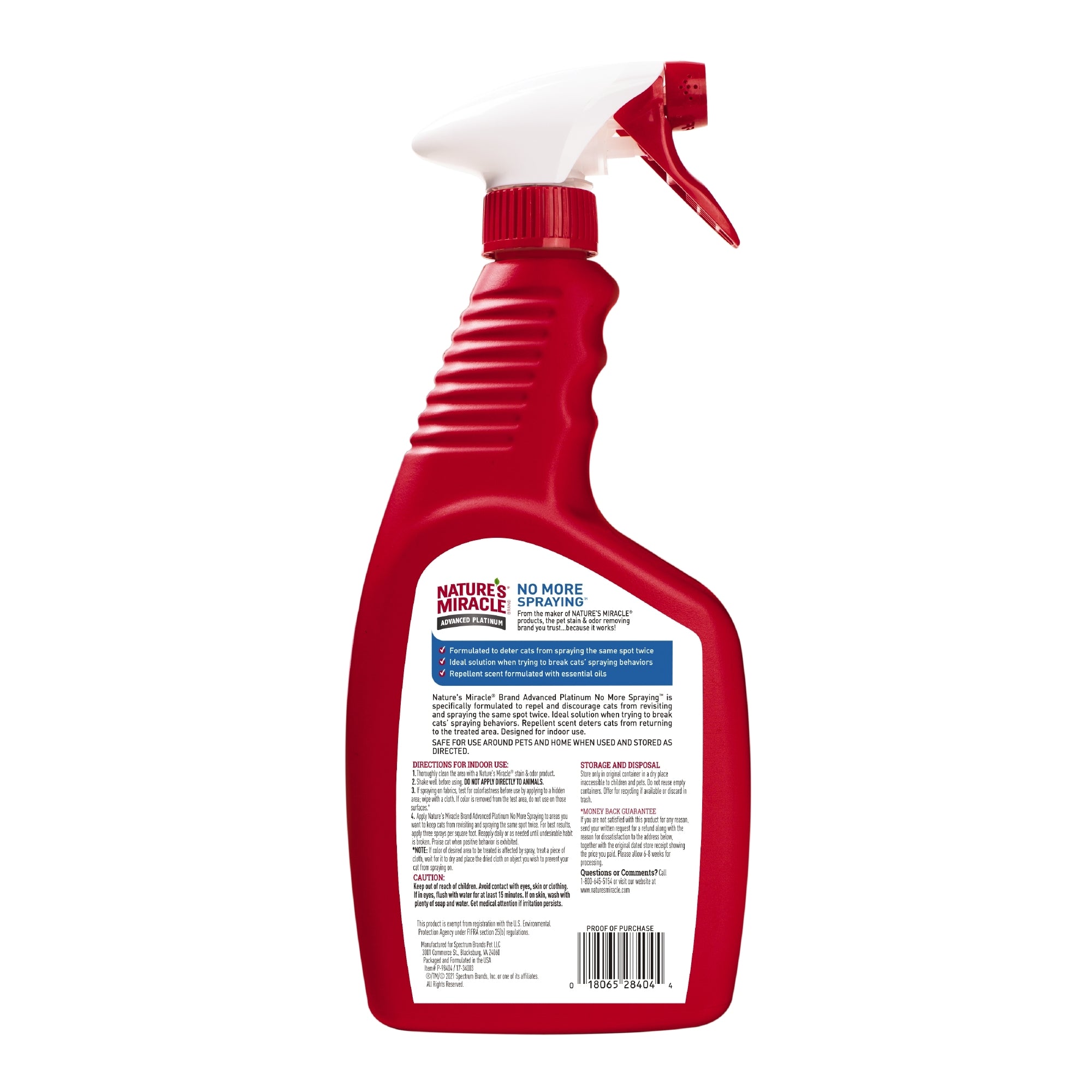 Spray no más marcas gato Nature Miracle 24 oz