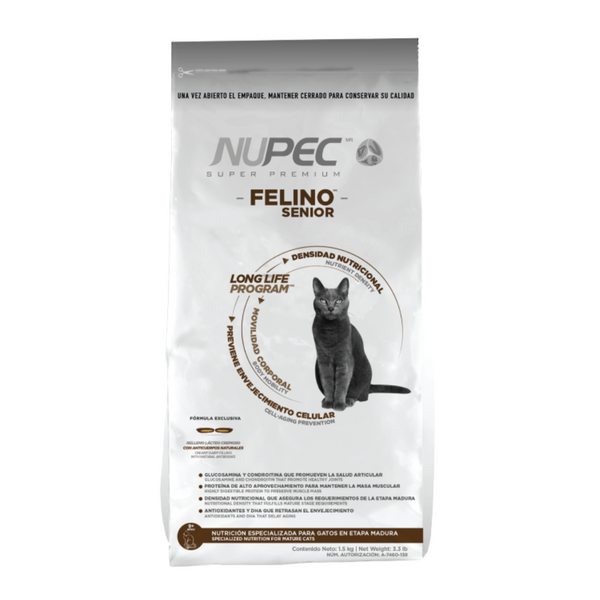 Alimento para gatos Nupec Senior