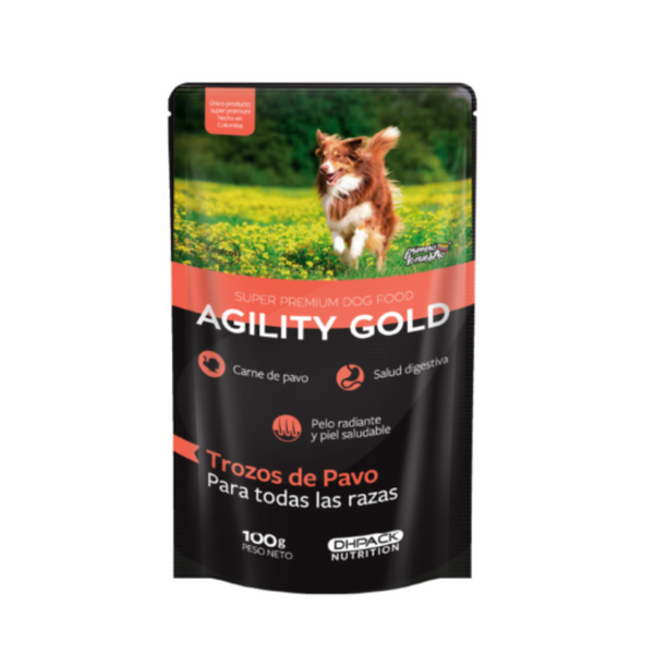 Alimento húmedo para perros Agility Gold Pavo 100gr