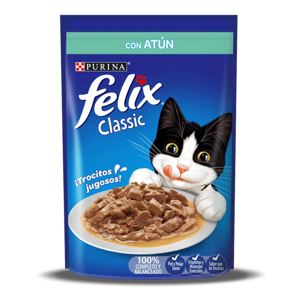 Alimento húmedo para gatos Felix Classic Atún 85gr
