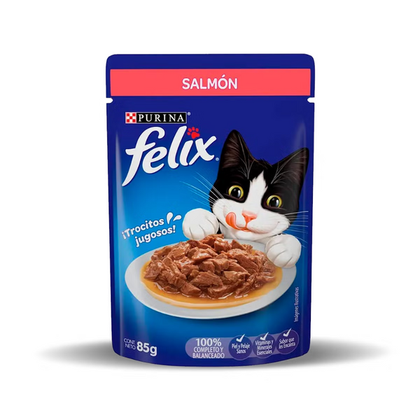 Alimento húmedo para gatos Felix Classic Salmón 85gr