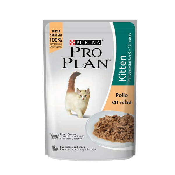 Alimento húmedo para gatitos Pro Plan Kitten pollo 85 gr