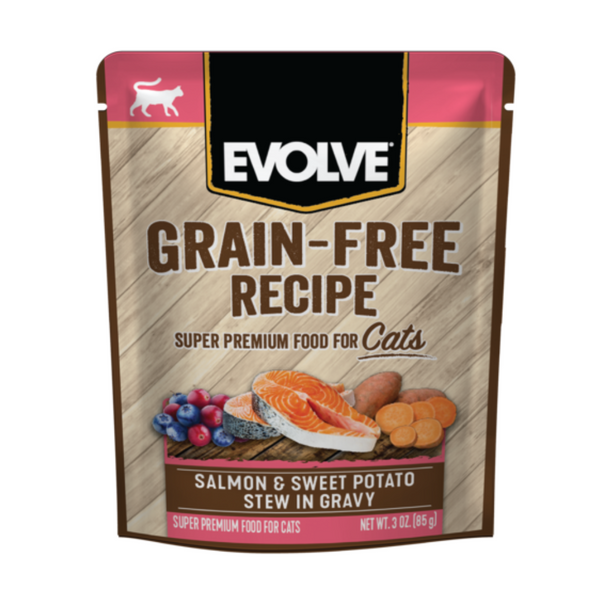 Alimento húmedo Evolve Cat Grain Free Salmon 85gr