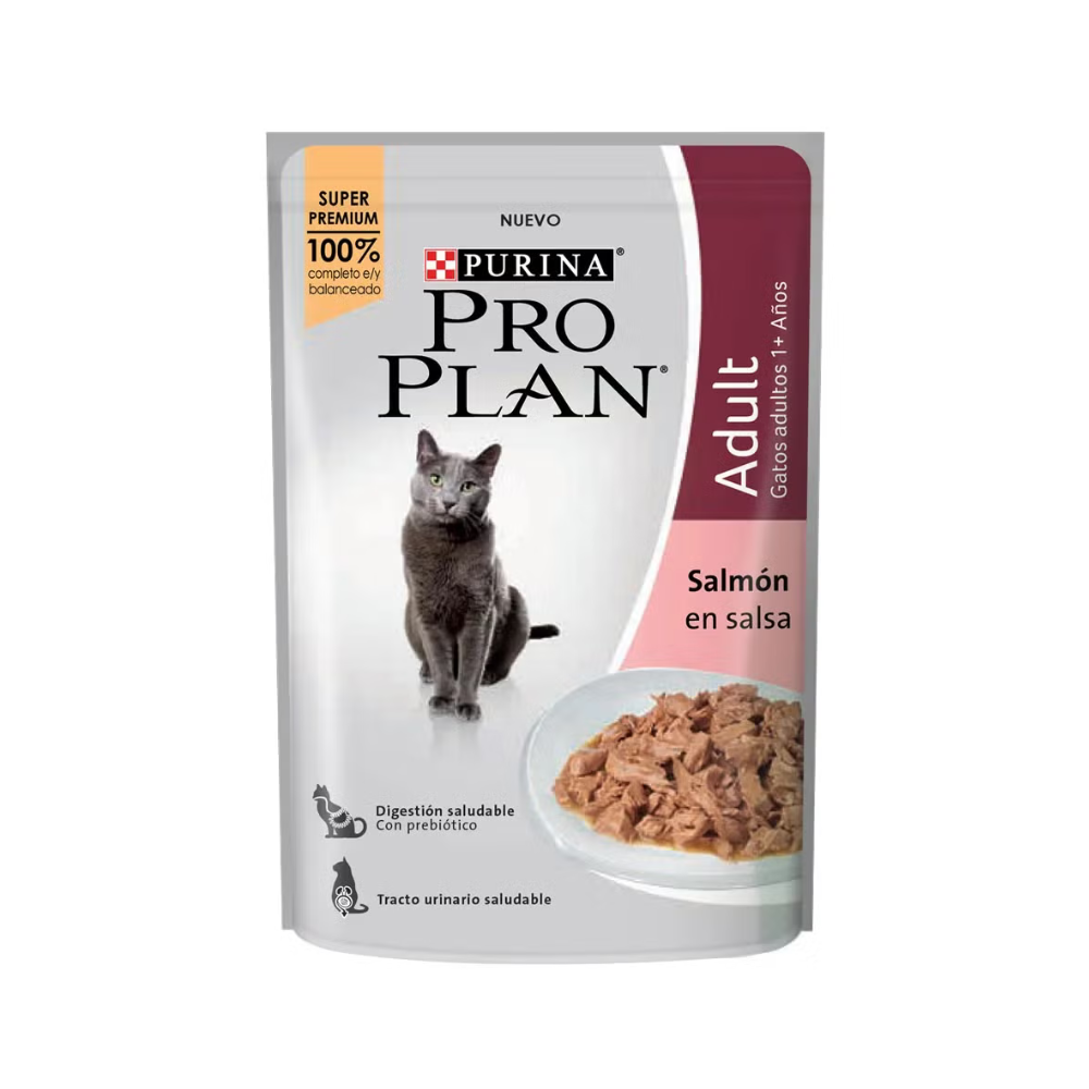 Alimento húmedo para gatos Pro Plan adultos Salmón 85 gr