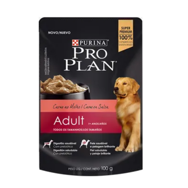 Alimento húmedo para perros Pro Plan Carne 100 gr